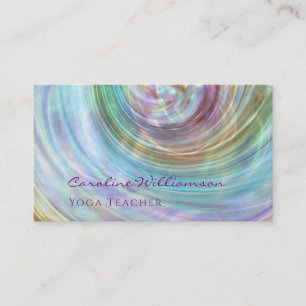 Mystical Magic Paars Shell Yoga Teacher Visitekaartje