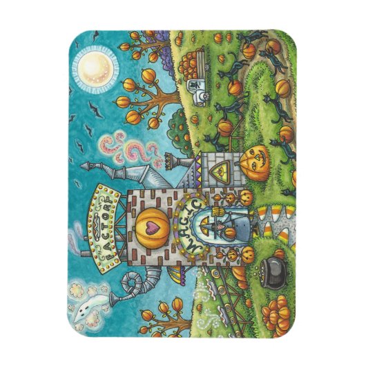 Mystical Magic Pie Factory HALLOWEEN Magnet Magneet (Verticaal)