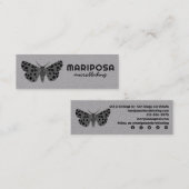 Mystical Magical MOTH Esthetician Beauty Salon Mini Visitekaartje (Voorkant / Achterkant)