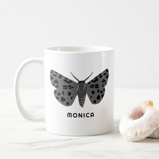 Mystical Magical Moths CUSTOM Cute Insect Bugs Koffiemok (Met donut)