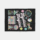 Mystical Magical Retro Aesthetic Space Gift Men Wo Fleece Deken (Voorkant (Horizontaal))