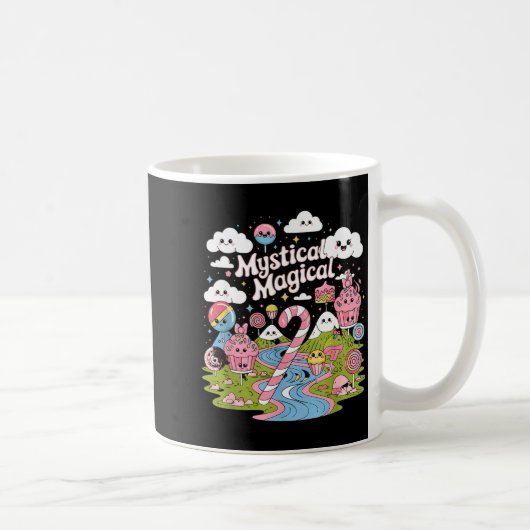 Mystical Magical Retro Aesthetic Space Gift Men Wo Koffiemok (Rechts)