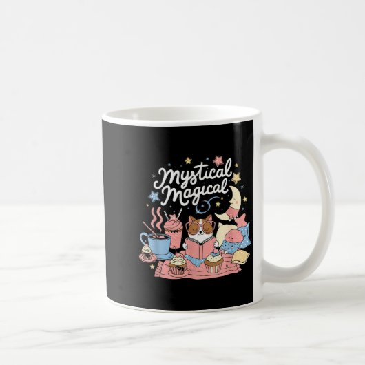 Mystical Magical Retro Aesthetic Space Gift Men Wo Koffiemok (Rechts)