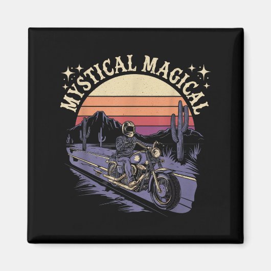 Mystical Magical Retro Aesthetic Space Gift Men Wo Magneet (Voorkant)