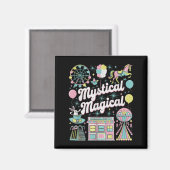 Mystical Magical Retro Aesthetic Space Gift Men Wo Magneet (Voorkant / Achterkant)