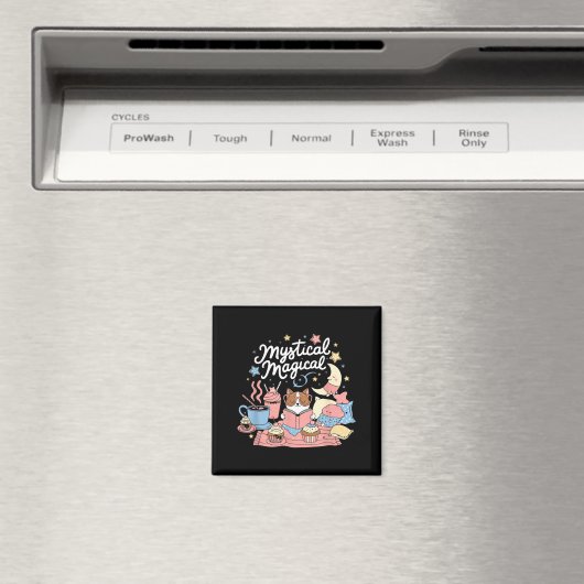 Mystical Magical Retro Aesthetic Space Gift Men Wo Magneet (Insitu (Vaatwasser))