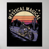 Mystical Magical Retro Aesthetic Space Gift Men Wo Poster (Voorkant)