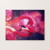 Mystical Majestic Galaxy Flamingos in Love Legpuzzel (Horizontaal)