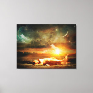 Mystical Mermaid Canvas Afdruk