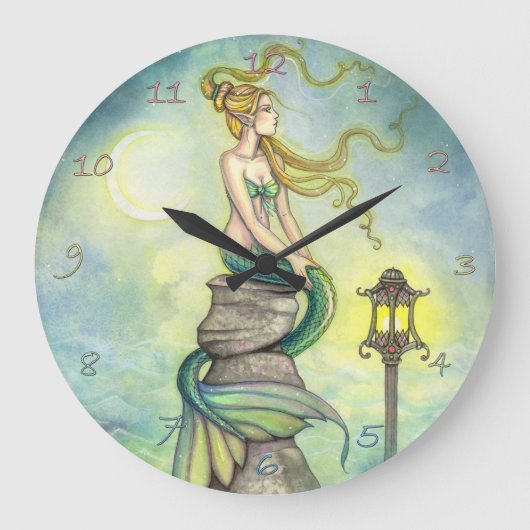 Mystical Mermaid Fantasy Art van Molly Harrison Grote Klok (Voorkant)