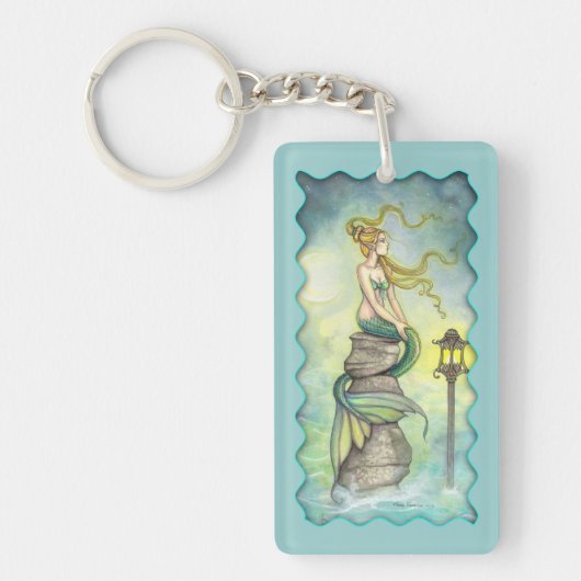 Mystical Mermaid Fantasy Art van Molly Harrison Sleutelhanger (Voorkant)