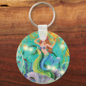 Mystical Mermaid n Seahorse Sleutelhanger (Voorkant)