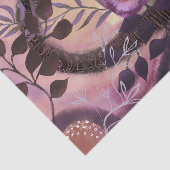 Mystical Mixed Media Floral Archway Purple Pink Tissuepapier (Detail)