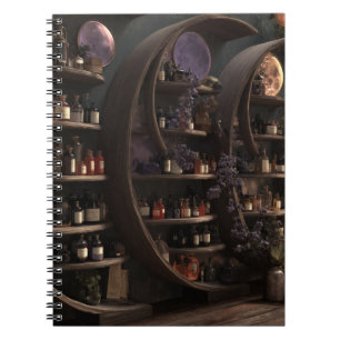 Mystical Moon Apothecary Shelf Notitieboek