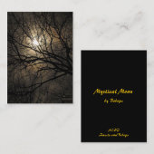 Mystical Moon ATC Visitekaartje (Voorkant / Achterkant)