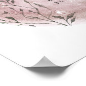 mystical moon blush roze Baby Birth Poster (Hoek)