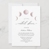 Mystical Moon Blush Virtual Baby shower Invitation (Voorkant)