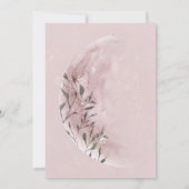 Mystical Moon Blush Virtual Baby shower Invitation (Achterkant)