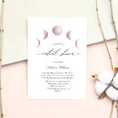 Mystical Moon Blush Virtual Baby shower Invitation