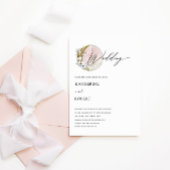 mystical moon bohemian roze Weddenschap Uitnodigin Kaart