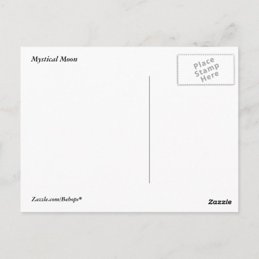 Mystical Moon Briefkaart (Achterkant)