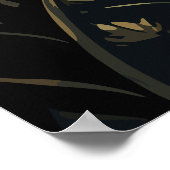 Mystical Moon Goddess, Celestial Woman Silhouette  Poster (Hoek)