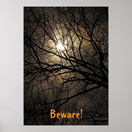 Mystical Moon Halloween Poster (Voorkant)