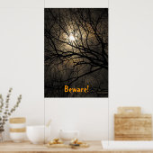 Mystical Moon Halloween Poster (Keuken)
