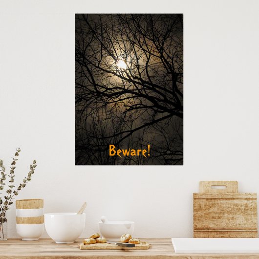 Mystical Moon Halloween Poster (Keuken)