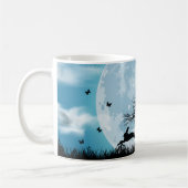 Mystical Moon met Rabbit Silhouette Koffiemok (Links)