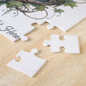 Mystical Moon & Vines Night Sky Custom Text Legpuzzel (Zijkant)