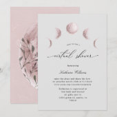 mystical moon virtual baby shower Invitation (Voorkant / Achterkant)