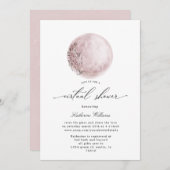 mystical moon virtual baby shower Invitation (Voorkant / Achterkant)