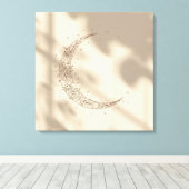 Mystical Moon Wall Art | Celestial Night Sky  Canvas Afdruk (Insitu (Houten vloer))