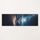 Mystical Moonlit Desert - Fantasy Night Sky Yogamat (Voorkant (horizontaal))