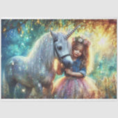 Mystical Morning Unicorn Walk Decoupage Tissuepapier (Voorkant)