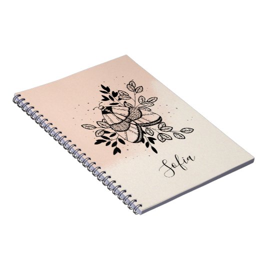 Mystical Moth Celestial Butterfly Notitieboek (Rechterzijde)