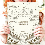 Mystical Mountain Journey 2025 Aangepaste naam Planner<br><div class="desc">Begin aan een mystieke reis door het jaar met deze betoverende planner. Een majestueuze bergtop, versierd met hemelse details en een kronkelend pad, nodigt u uit om de diepten van uw verbeelding te verkennen en uw avonturen voor 2025 te plannen. Stel je voor dat je je dromen en afspraken noteert...</div>