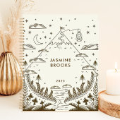 Mystical Mountain Journey 2025 Aangepaste naam Planner