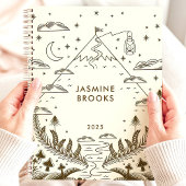 Mystical Mountain Journey 2025 Aangepaste naam Planner