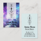 *~* Mystical Nebula Universe Celtic Psychic Medium Visitekaartje (Voorkant / Achterkant)