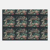 Mystical Noir: artistiek donkergetint kerstpapier Inpakpapier Vel (Voorkant)