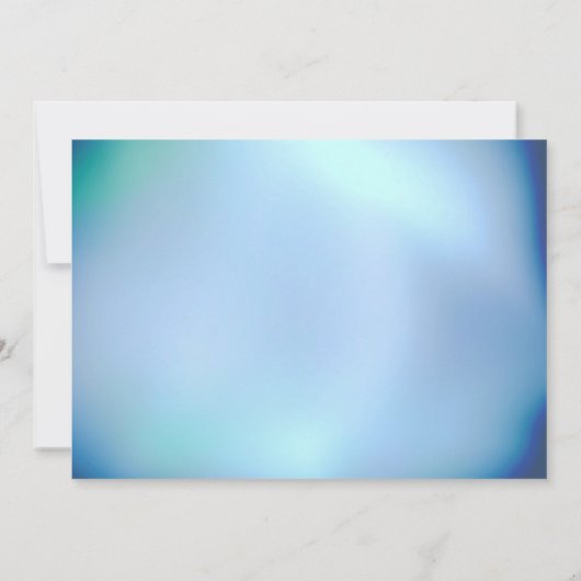 Mystical Ocean Octopus Wedding Invitations Kaart (Achterkant)