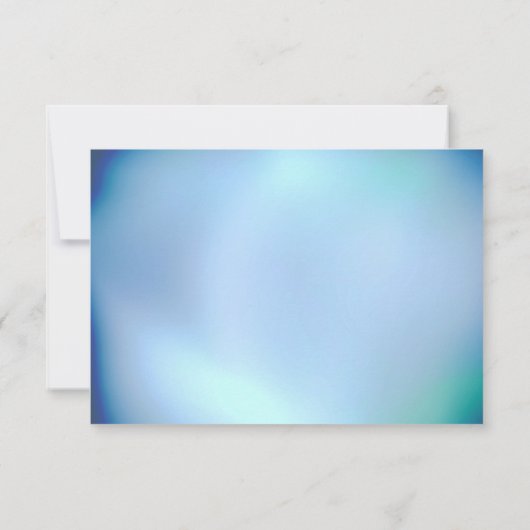 Mystical Ocean Octopus Wedding rsvp Kaart (Achterkant)