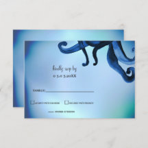 Mystical Ocean Octopus Wedding rsvp