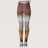 Mystical Ombre Black Space Galaxy Jupiter Sparkles Leggings (Voorkant)