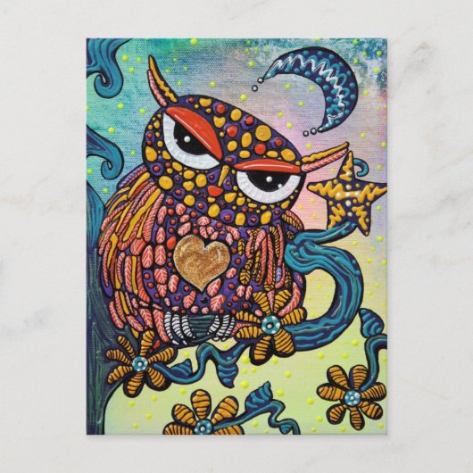 Mystical Owl Briefkaart (Voorkant)