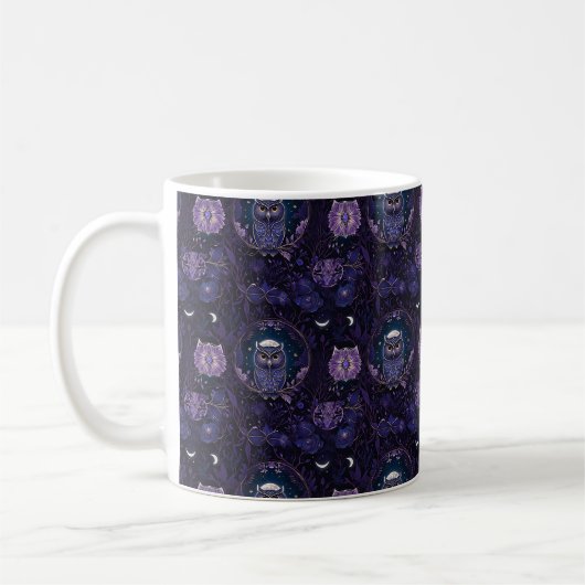 Mystical Owl Forest Coffee Mug Koffiemok (Links)