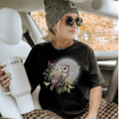 MYSTICAL OWL & Luna Moth T-shirt, Forest Bird t-sh T-shirt