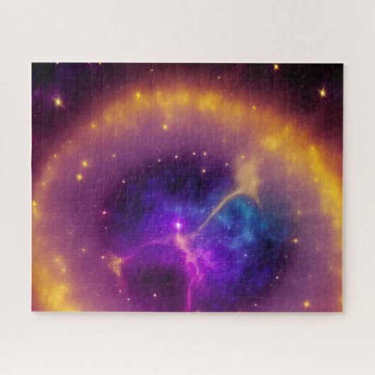 Mystical Paars Figuur komt uit de Cosmos Legpuzzel (Horizontaal)
